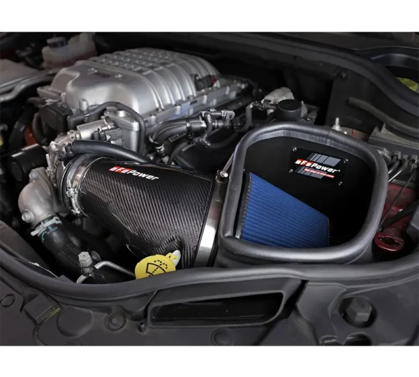 aFe POWER 57-10009R Track Series Carbon Cold Air Intake System Jeep Trackhawk & Dodge Durango Hellcat