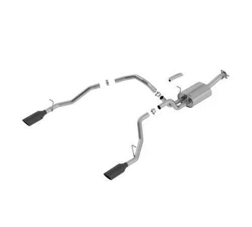 140752BC BORLA S-Type Black Chrome Exhaust System for RAM 1500 5.7