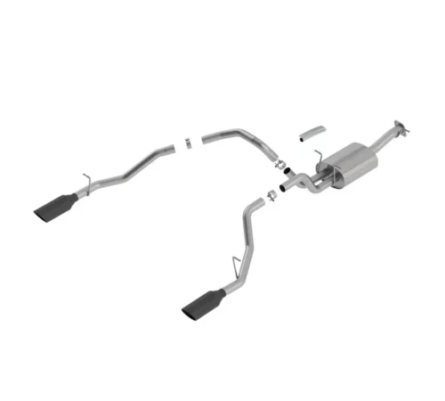 140753BC BORLA ATAK Black Chrome Auspuffanlage für RAM 1500 5.7