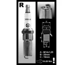 Brisk RR12S Silver Racing spark plugs for Chrysler, Dodge and Jeep 5.7, 6.1 and 6.4