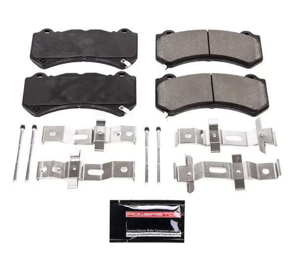 PowerStop Brake Pads for Chrysler 300C, Dodge Challenger and Charger 6.2 Hellcat and 6.4 SRT, Dodge Durango 6.4 SRT and Jeep Grand Cherokee 6.4 SRT