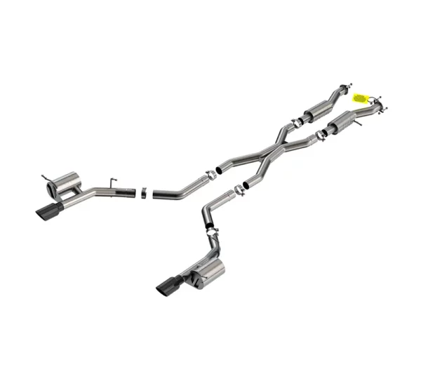 Escape deportivo Borla S-Type 140885BC Negro Cromado para Dodge Durango Hellcat