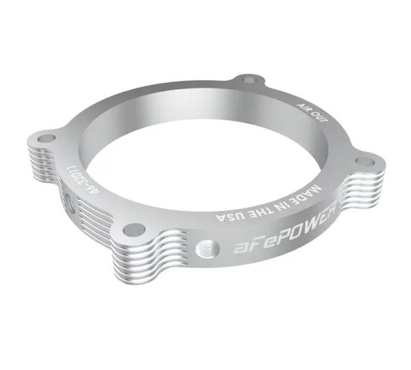 aFe Silver Bullet throttle body spacer for Dodge Challenger, Charger and Durango Hellcat, Jeep Trackhawk and RAM TRX