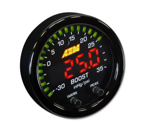 AEM X-Series Boost Pressure Gauge 35 PSI / 2.5 BAR