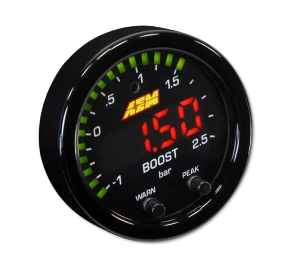 AEM X-Series Boost Pressure Gauge 35 PSI / 2.5 BAR