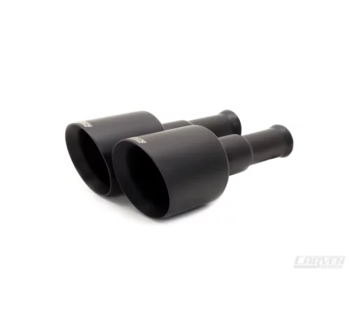 Carven tailpipe / exhaust trim for RAM 1500 5.7 DT, black ceramic-coated