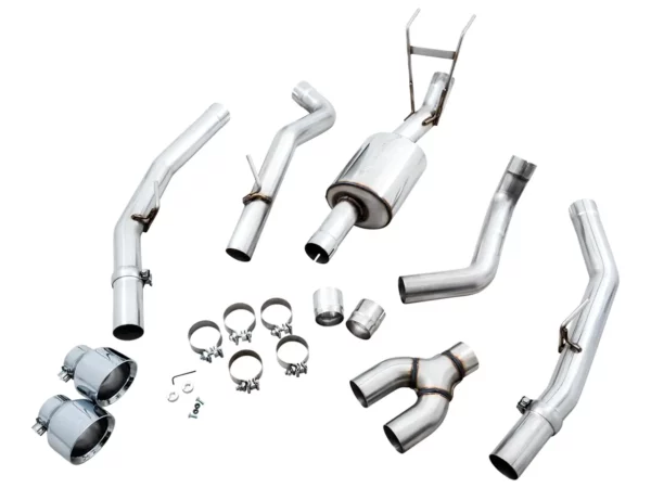 AWE 0FG cat-back exhaust system / sports exhaust for RAM 1500 5.7 from 2009 - 2018 and Classic from 2019