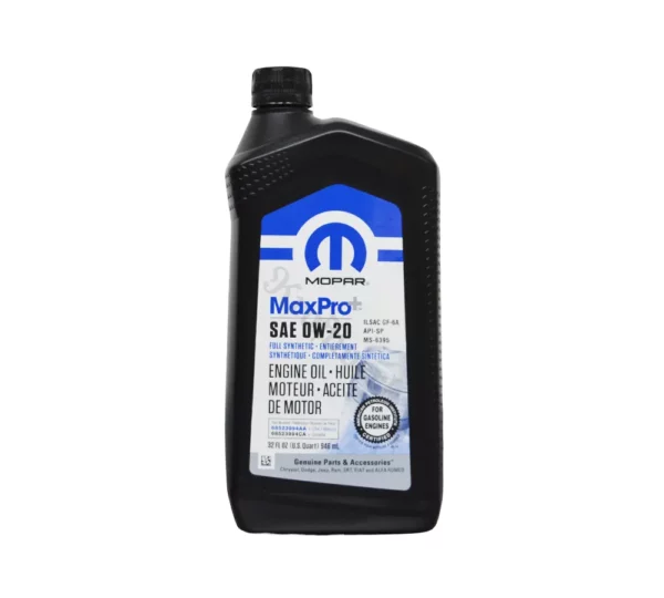 Mopar motorolie MaxPro Plus 0W-20