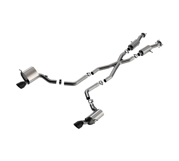 BORLA S-Type 140632CB Sistema di scarico cromato nero per Jeep Grand Cherokee SRT