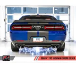 AWE exhaust / sport exhaust / sport exhaust system for Dodge Challenger 5.7 with chrome tailpipes