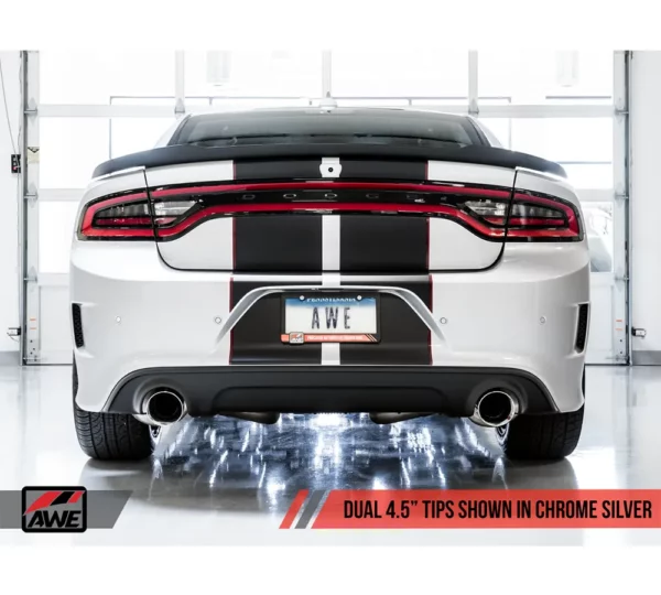 AWE Auspuff / Sportauspuff / Sportabgasanlage für Dodge Charger 5.7 mit Chrom Endrohren