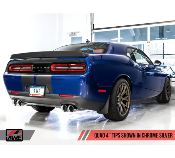 AWE exhaust / sport exhaust / sport exhaust system for Dodge Challenger 5.7 with chrome tailpipes