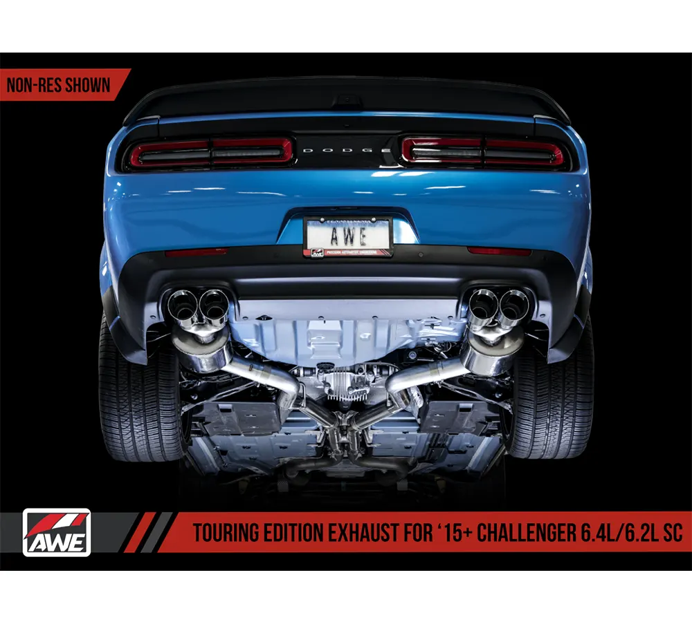 AWE Touring Edition Abgasanlage / Sportauspuff für Dodge Challenger 6.2 Hellcat und 6.4