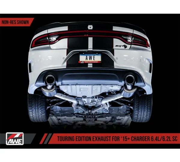 Výfukový systém AWE Touring Edition / sportovní výfuk pro Dodge Charger 6.2 Hellcat a 6.4
