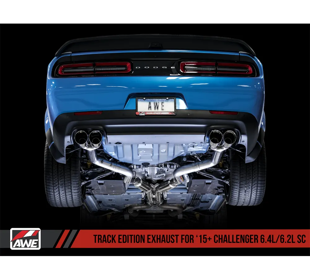 AWE Track Edition Abgasanlage / Sportauspuff für Dodge Challenger 6.2 Hellcat und 6.4