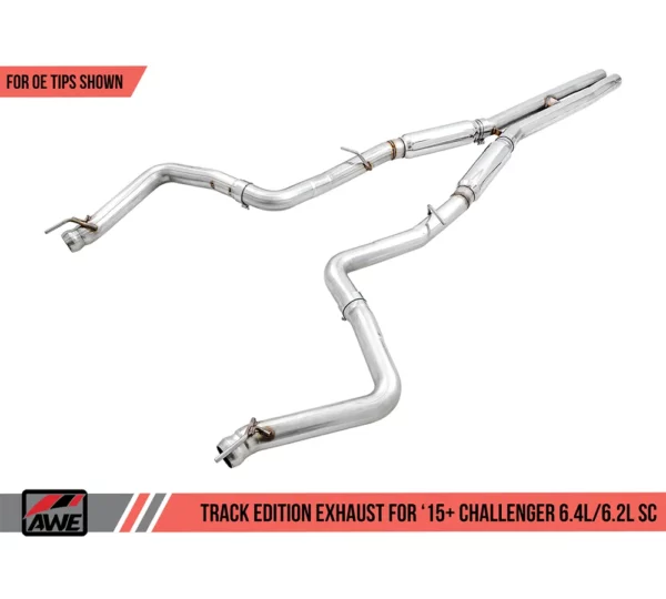 AWE Track Edition Abgasanlage / Sportauspuff für Dodge Challenger 6.2 Hellcat und 6.4
