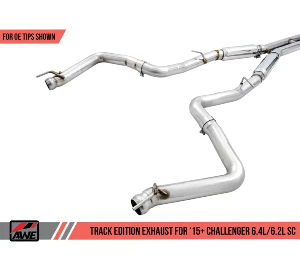 AWE Track Edition Abgasanlage / Sportauspuff für Dodge Challenger 6.2 Hellcat und 6.4