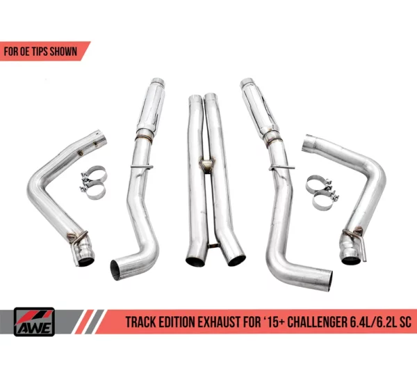 AWE Track Edition Abgasanlage / Sportauspuff für Dodge Challenger 6.2 Hellcat und 6.4
