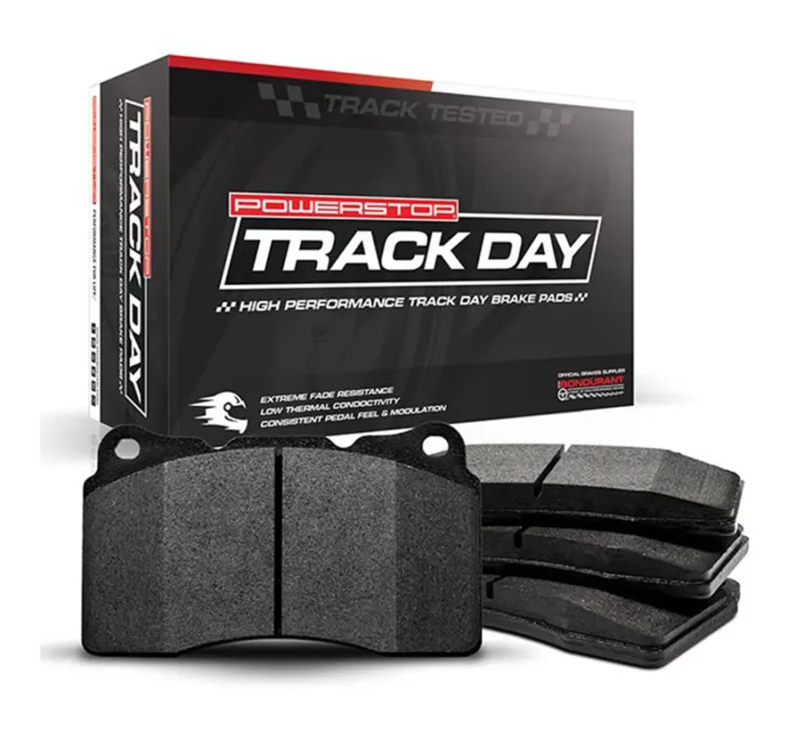 PowerStop Track Day Brake Pads for Chrysler 300C, Dodge Challenger and Charger 6.2 Hellcat and 6.4 SRT, Dodge Durango 6.4 SRT and Jeep Grand Cherokee 6.4 SRT