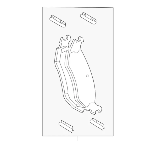 Original Mopar Bremsbeläge 68412364AC für RAM DT (Bremsencode BR1 und BRT)