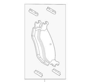 Original Mopar Bremsbeläge 68564742AA für RAM DT (Bremsencode BNN)