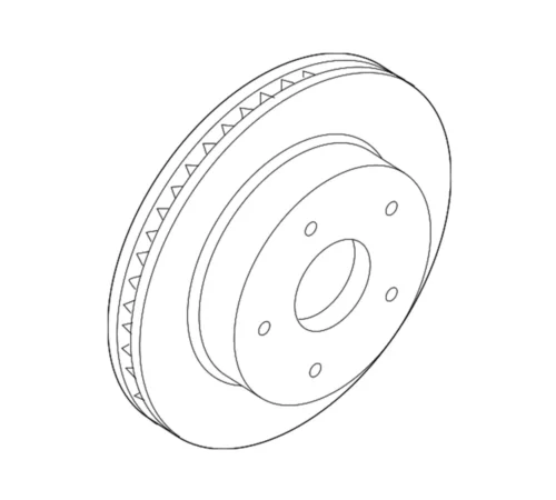 Oryginalna tarcza hamulcowa Mopar 68237063AB do RAM DT (kod hamulca BRT)