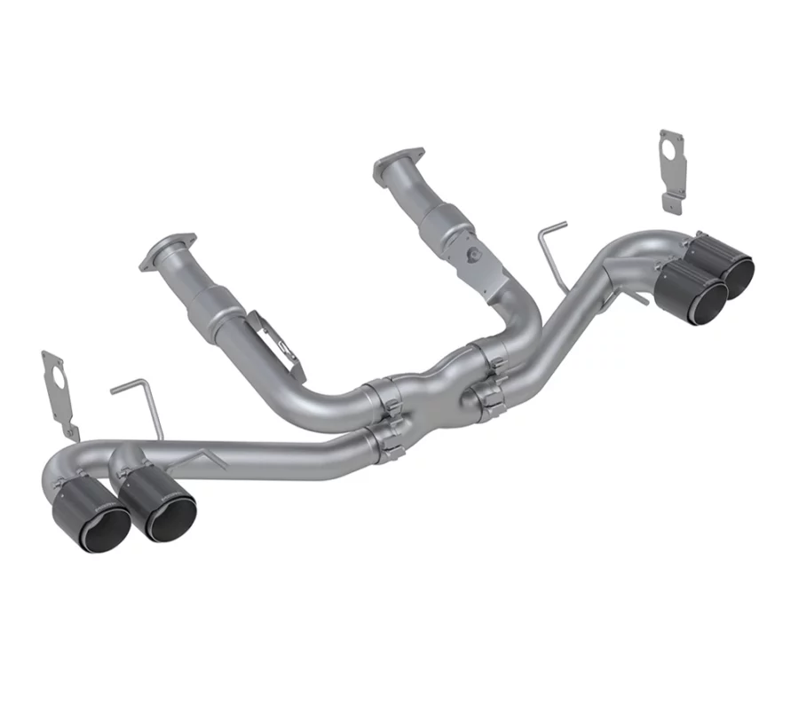 MBRP S70402CF Sport exhaust / exhaust system with carbon tailpipes for Chevrolet Corvette C8