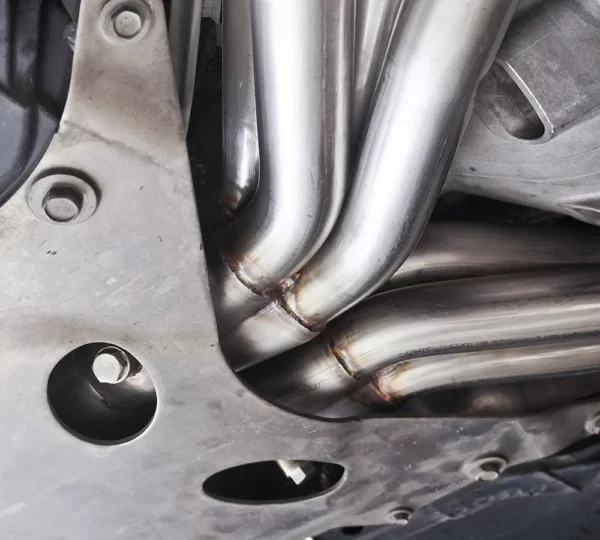 Stainless Works 1 7/8" spruitstuk met high-flow katalysatoren en X-pipe voor Chevrolet Corvette C7