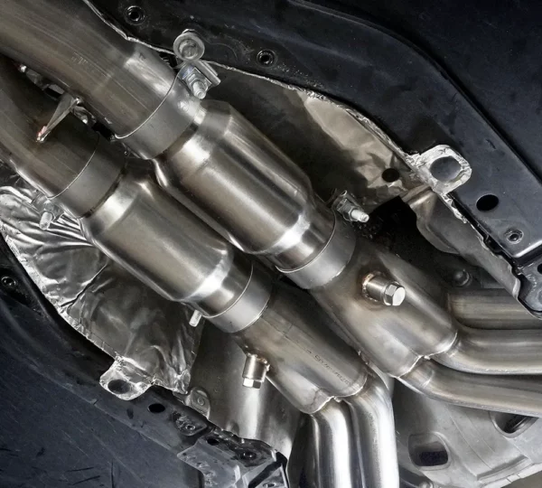 Stainless Works 1 7/8" spruitstuk met high-flow katalysatoren en X-pipe voor Chevrolet Corvette C7