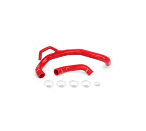 Red Mishimoto silicone radiator hose set for Chrysler 300C, Dodge Challenger and Charger 6.4