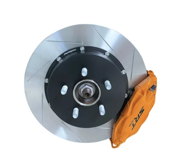 Paragon Performance Brake Discs for Chrysler 300C SRT from 2015 to 2023 (350mm), Slotted Version for the Rear Axle