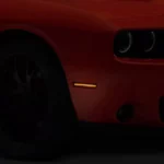 Raxiom Axial Series LED side marker lights (black tinted) for Dodge Challenger 2015 - 2023