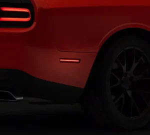 Raxiom Axial Series LED side marker lights (black tinted) for Dodge Challenger 2015 - 2023