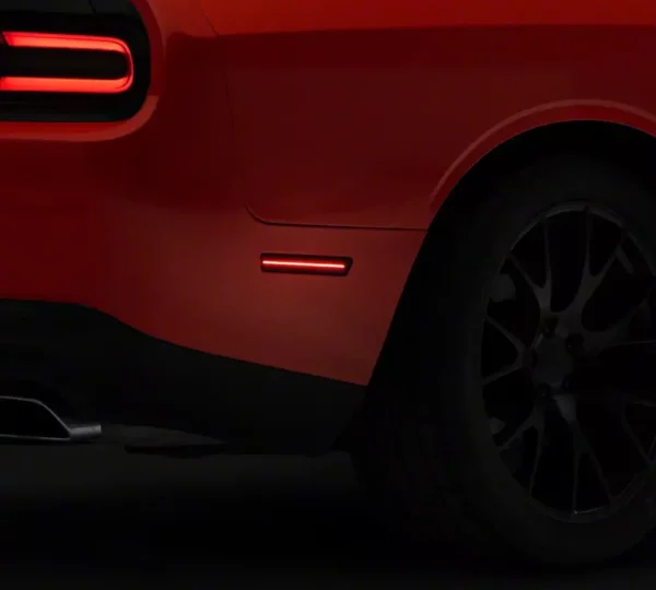 Raxiom Axial Series LED Seitenmarkierungsleuchten (schwarz getönt) für Dodge Challenger 2015 - 2023