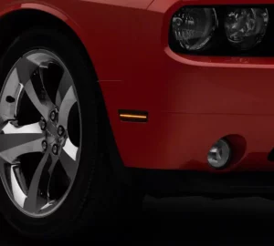 Raxiom Axial Series LED luces de posición laterales (negro tintado) para Dodge Challenger 2008 - 2014