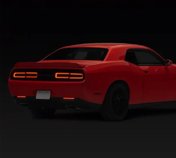 Raxiom Axial-serie LED-achterbumperreflectorlampen (zwart getint) voor Dodge Challenger 2015 - 2023