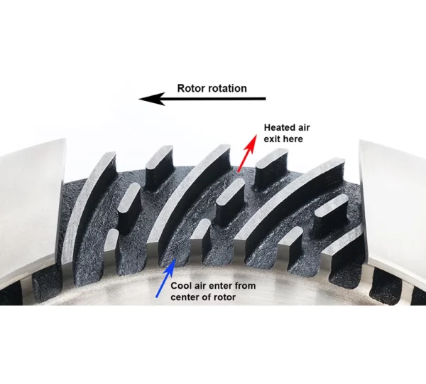 2-piece 380 mm brake discs by Paragon Performance for Jeep Grand Cherokee SRT, Mopar part numbers 68256679AA, 68256679AB, 68256679AC