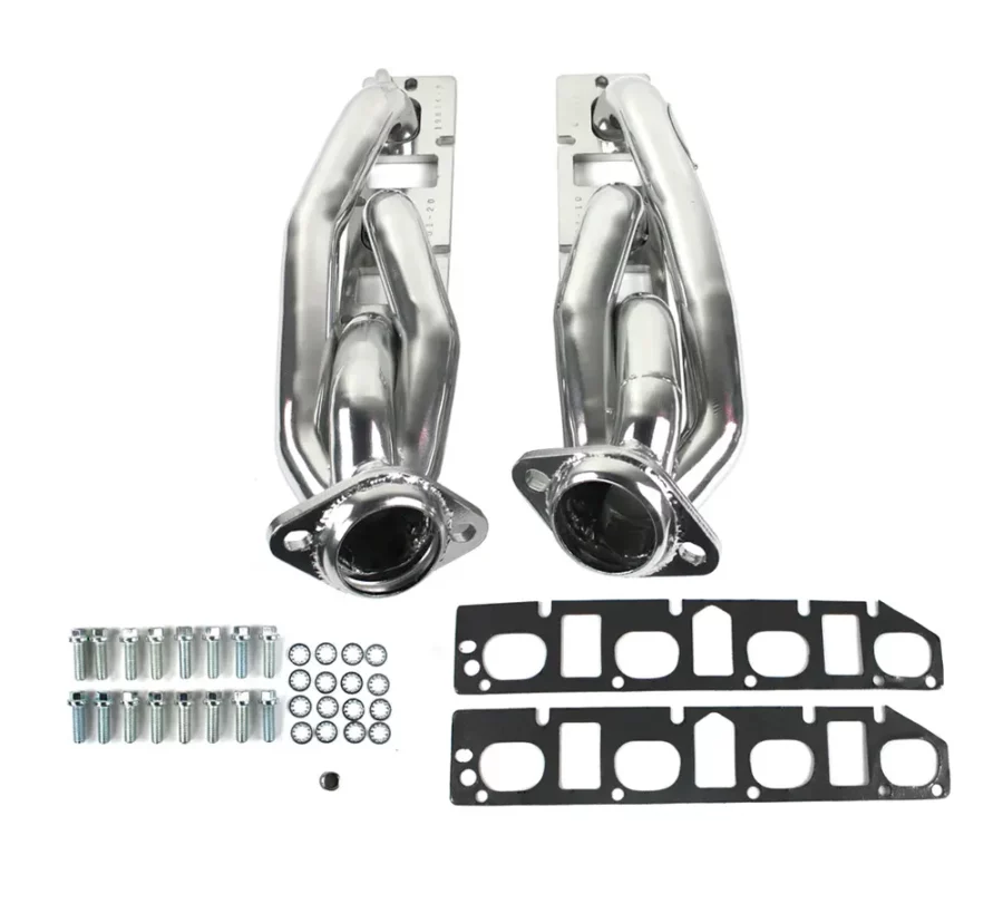 JBA Shorty Headers for RAM 1500 DT 5.7 from 2019 to 2023, Silver Ceramic-Coated