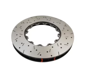 DBA Reibring 52910.1XS für die 2-teilige 390 mm Bremsscheibe von Chrysler 300C, Dodge Charger und Challenger SRT und Hellcat 2015 - 2020 mit 6-Kolben Brembo, geschlitzt und gelocht