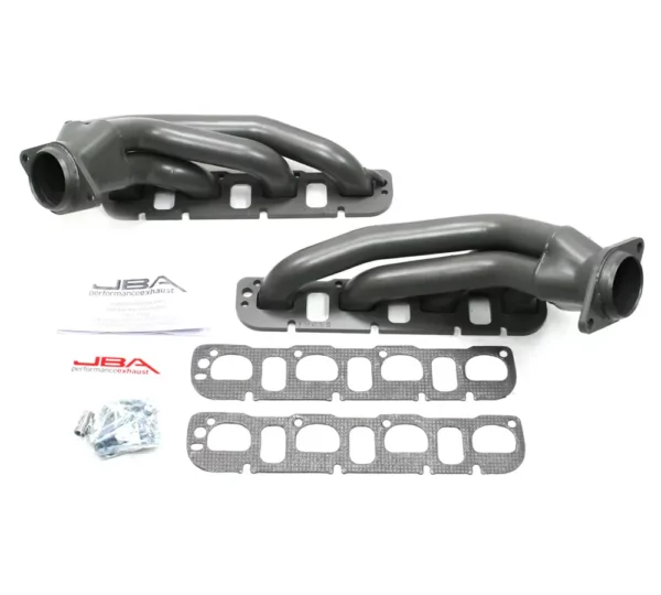 JBA Shorty manifold 1965SJT for Chrysler 300C, Dodge Challenger, Charger and Magnum 6.1 and 6.4 from 2005 to 2014, titanium-ceramic coated