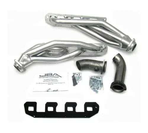 JBA Shorty Headers 1962SJS for Dodge Durango 5.7 from 2004 to 2008, silver-ceramic coated