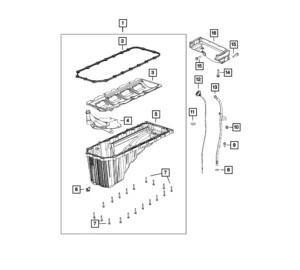 Het onderdeel is te vinden als referentie #2 in de afbeelding
