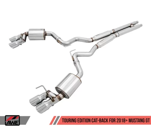 AWE 3015-42102 Touring Edition mit chrome-silver Endrohren für Ford Mustang GT / Bullitt
