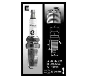 Świece zapłonowe Brisk Iridium Performance ER10BIR-6 do silników Chrysler, Dodge, Jeep i RAM 5.7 i 6.2, Hellcat, Trackhawk i TRX.