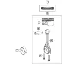 Het onderdeel is te vinden als referentie nr. 6 in de afbeelding