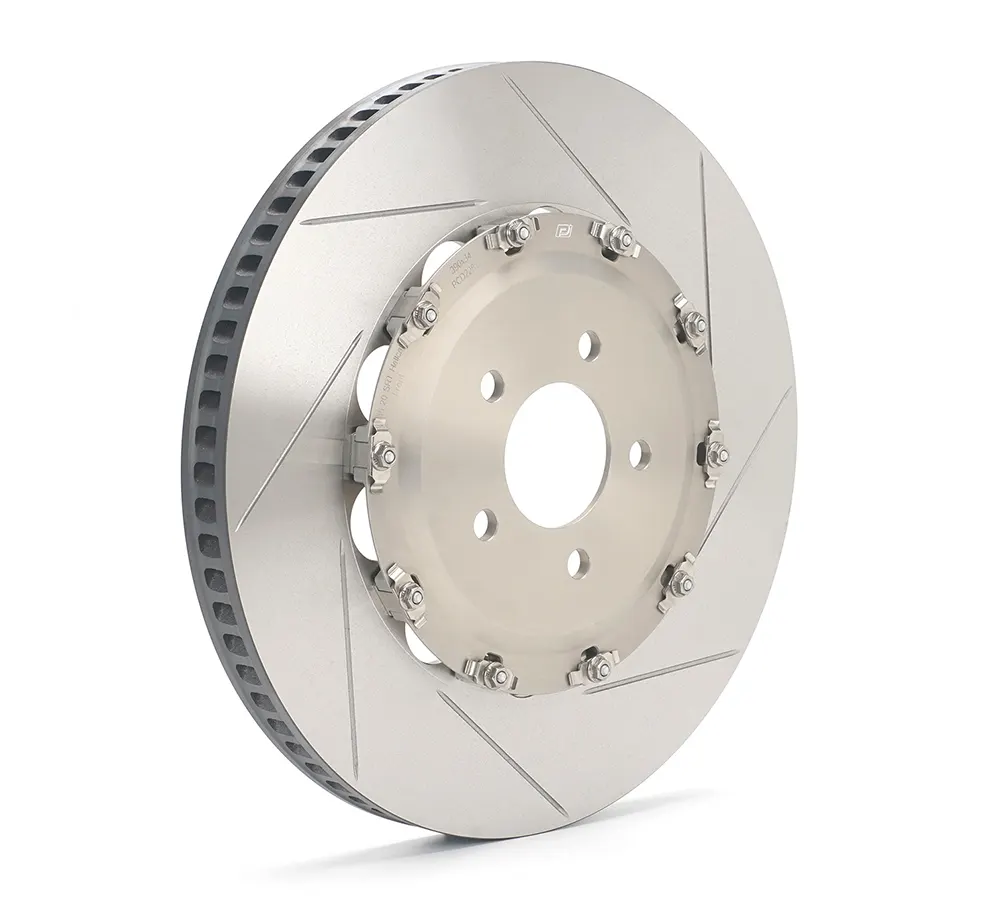 Paragon Performance dischi freno in 2 pezzi per Chrysler 300C SRT dal 2005 al 2023 (360 mm), design scanalato per l'asse anteriore Paragon Performance dischi freno in 2 pezzi per Chrysler 300C SRT dal 2005 al 2023 (360 mm), design scanalato per l'asse anteriore